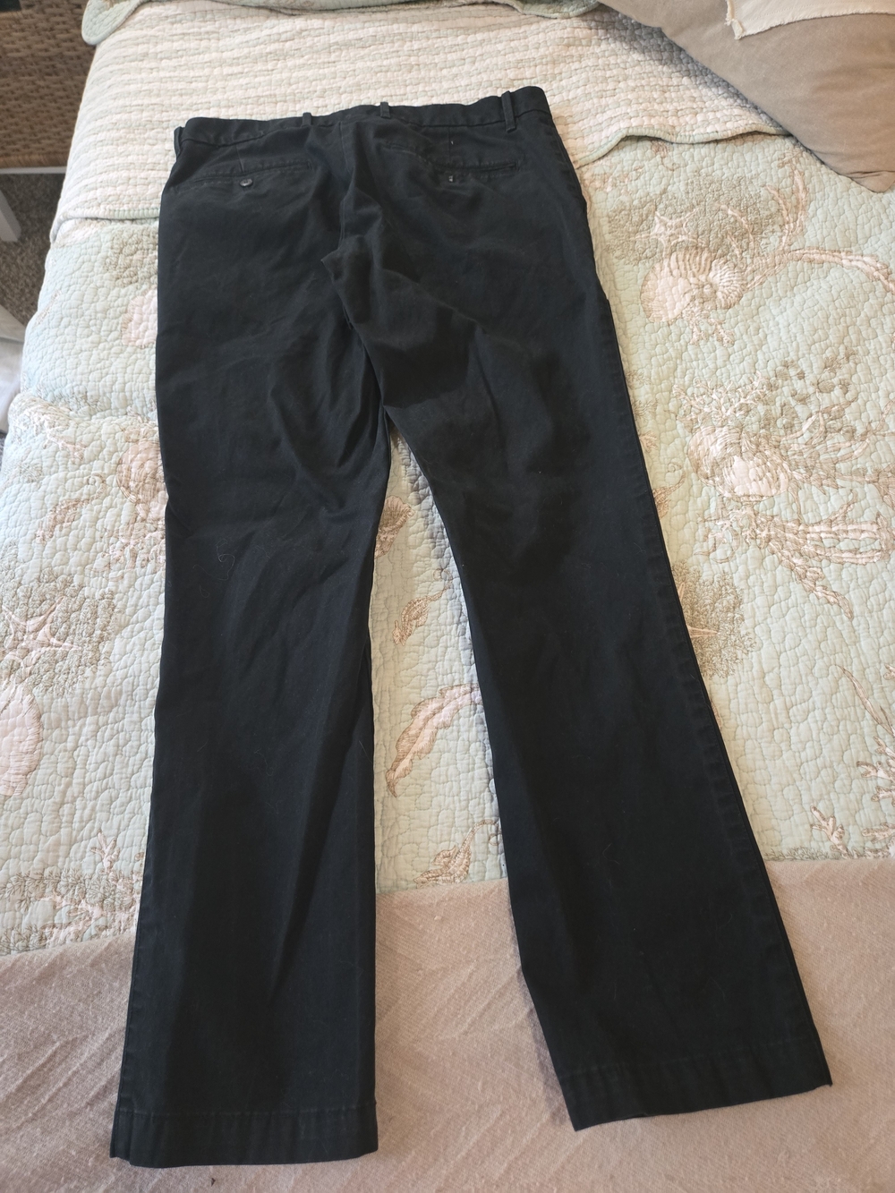 3 For $15 GAP Men’s Straight Leg Pants in Black 32x32 NWOT - Picture 5 of 7